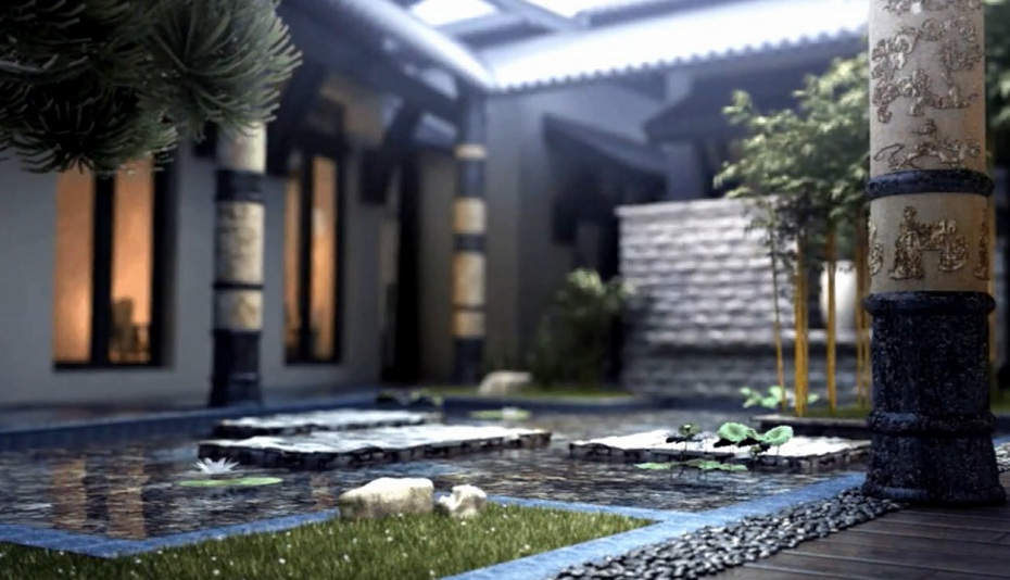 丽江瑞吉酒店房地产建筑漫游动画图片