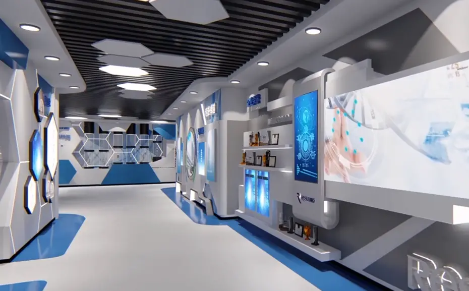 丽臣实业企业科技展厅视频动画制作案例图片